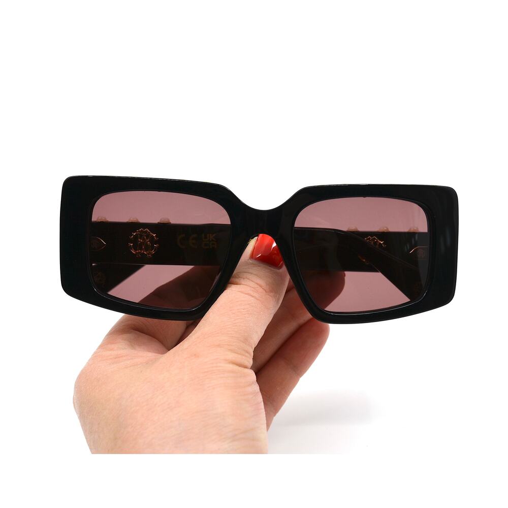 ROBERTO CAVALLI SRC039S BLACK PURPLE AUTHENTIC SUNGLASSES - Picture 11 of 14